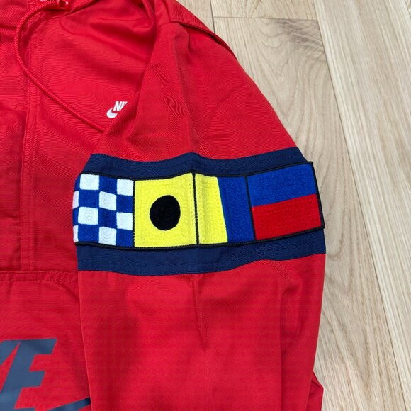 *SOLD* Nike Sportswear Reissue '1987' Walliway Red Woven Retro Saling Jacket - Picture 3 of 7